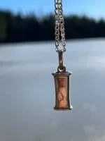 Jord Breathing Necklace — silver detail